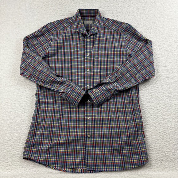 Etón Other - Eton Dress Shirt Mens 16.5/42 Multicolor Plaid Contemporary Fit Collar Button Up